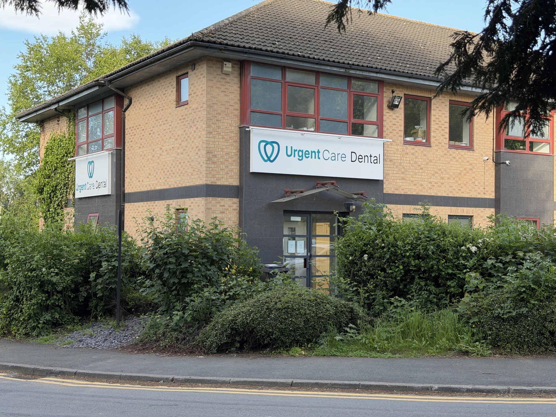 UrgentCare Dental signage outside the Leeds clinic